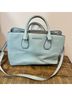 Michael Kors Blue Leather Satchel One size - photo 3