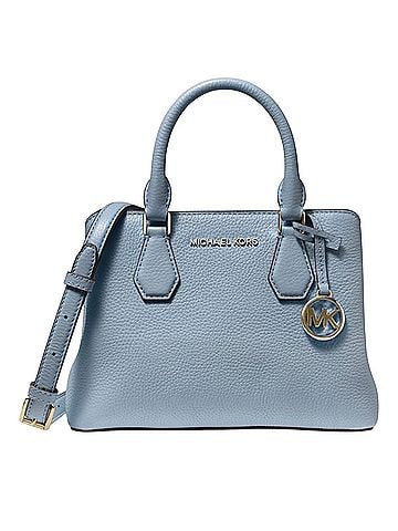 Michael Kors Camille Leather Satchel (view 1)