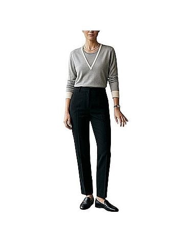 AKRIS Illusion Layered Wool Pullover Sweater (view 1)