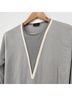 AKRIS Gray Ivory Wool Pullover Sweater Size 6 - photo 6