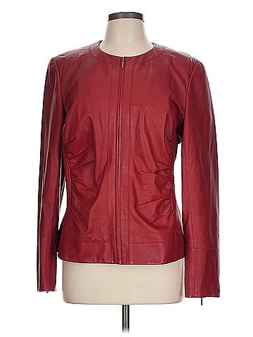 Lafayette 148 New York Leather Jacket (view 1)