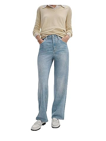 Rag & Bone rb Miramar Shea Ankle Relaxed Straight Pant Cotton Terry Jeans (view 1)