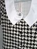 REVOLVE 100% Polyester Houndstooth Tweed Black White Casual Dress Size XXS - photo 6
