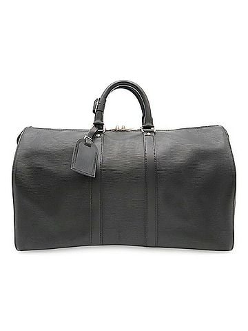 Louis Vuitton LOUIS VUITTON Louis Vuitton Epi Keepall 45 Boston Bag Travel Leather Noir Black M59152 (view 2)