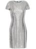 Alice + Olivia Silver Cocktail Dress Size 10 - photo 3