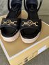 Michael Kors 100% Leather Black Wedges Size 7 1/2 - photo 3