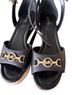 Michael Kors 100% Leather Black Wedges Size 7 1/2 - photo 1
