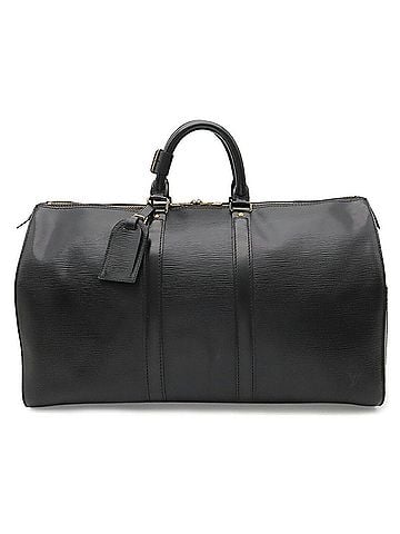 Louis Vuitton LOUIS VUITTON Epi Leather Keepall 45 Boston Bag Cover, Noir Black (M42972) (view 1)