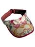 Coach 100% Polyester Print Ivory Pink Yellow Blue Visor One size - photo 1