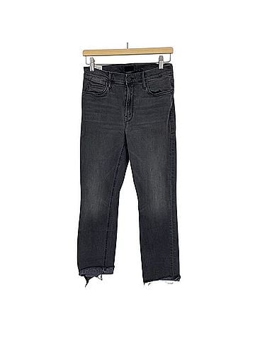 Mother The Mid Rise Dazzler Ankle Step Fray Jeans (view 1)