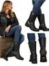 Harley Davidson 100% Leather Solid Black Boots Size 10 - photo 1