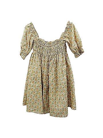 Anthropologie Kourt Floral Smocked Catalina Mini Dress Casual Dress (view 1)