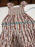 OPT 100% Polyester Paisley Floral Brown Ivory Casual Dress Size L - photo 4