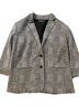 Ralph Lauren Plaid Black White Blazer Size L - photo 1