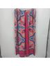 Shein 100% Polyester Print Pink Blue Casual Pants Size 2X - photo 6