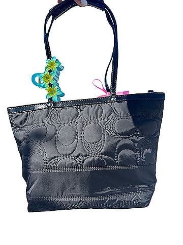 Coach Signature Quilted Nylon Tote Tote (view 2)