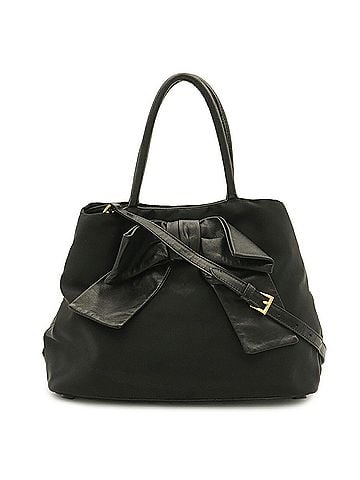 Prada PRADA Jacquard Ribbon Handbag/Shoulder Bag, Nylon, Black (NERO), Purchased at a domestic boutique, Item No. 1BG068 (view 2)