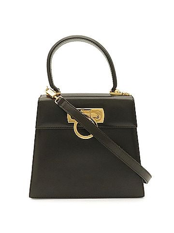 Salvatore Ferragamo Salvatore Ferragamo Gancini Handbag/Shoulder Bag, Leather, Dark Brown, E0210536 (view 2)