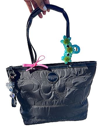 Coach Signature Quilted Nylon Tote Tote (view 1)