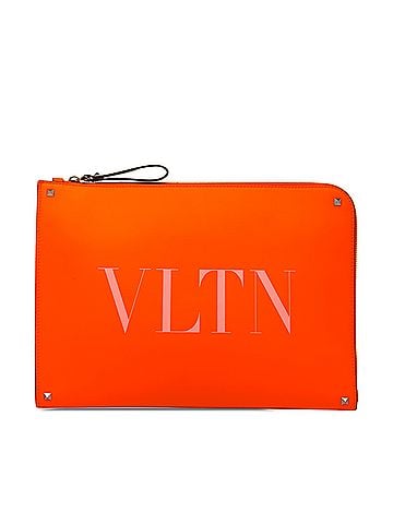 Valentino Leather Rockstud VLTN Document Case (view 1)