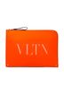 Valentino 100% Leather Orange Leather Rockstud VLTN Document Case One size - photo 1