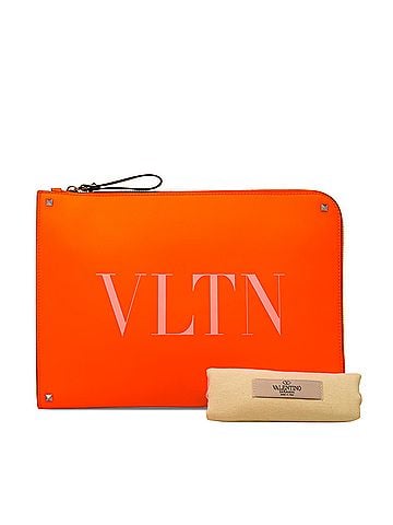 Valentino Leather Rockstud VLTN Document Case (view 2)