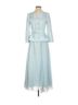 Self-Portrait 100% Polyester Solid Blue Cocktail Dress Size 4 - photo 1