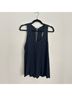Helmut Lang 57% Acetate 43% Viscose 100% Silk Blue Tank Top Size L - photo 4