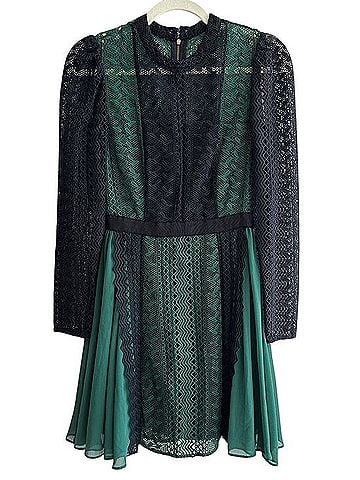 Self-Portrait Lace Mini Cocktail Dress (view 1)