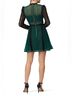 Self-Portrait 100% Polyester 100% Viscose Solid Green Black Cocktail Dress Size 4 - photo 5
