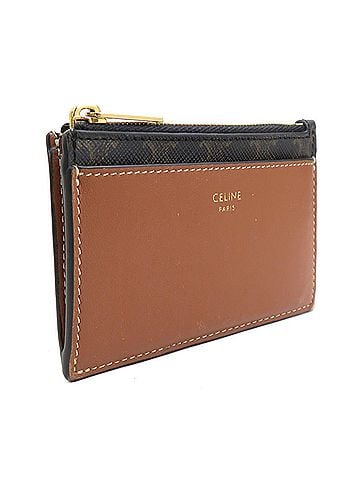 Céline Celine CELINE Wallet/Coin Purse, Coated Canvas Leather, Brown, Men's/Women's, 56737i (view 2)