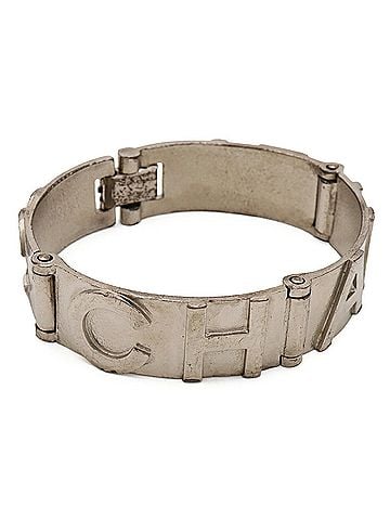 Chanel CHANEL Bracelet Bangle Metal Silver 98P (view 2)
