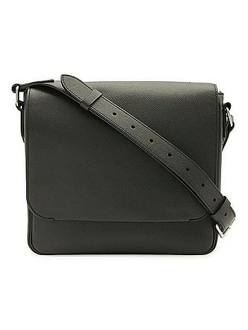 Louis Vuitton LOUIS VUITTON Louis Vuitton Taiga Roman PM Shoulder Bag Handbag Leather Ardoise Black M32726 (view 1)