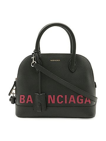 Balenciaga BALENCIAGA Ville S Handbag Shoulder Bag Leather Black Pink 518873 (view 2)