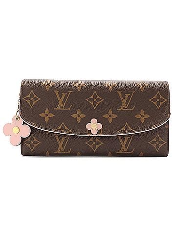Louis Vuitton LOUIS VUITTON Louis Vuitton Monogram Portefeuille Emilie Flower Motif Bi-fold Wallet Rose Ballerine Pink M64202 (view 1)