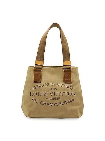 Louis Vuitton LOUIS VUITTON Louis Vuitton Plan Soleil Cabas PM Tote Bag Shoulder Canvas Khaki Beige M94144 (view 1)