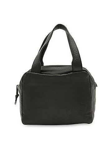 Loewe LOEWE Anagram Mini Tote Handbag, Leather, Black (view 2)