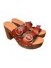 Just Fab Brown Wedges Size 7 - photo 1