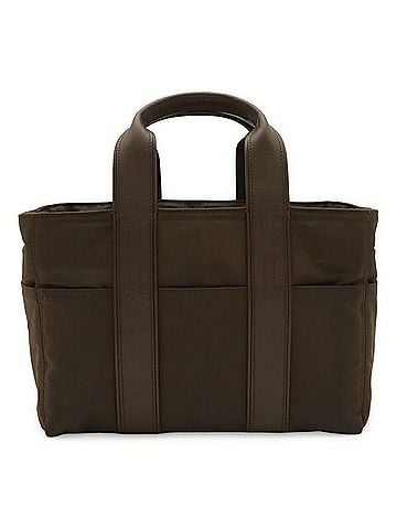 Hermès HERMES Acapulco PM Tote Bag, Handbag, Nylon Leather, Dark Brown (view 1)