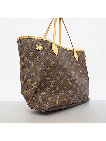 Louis Vuitton Louis Vuitton Monogram Neverfull MM Tote Bag M40156 Brown (Women's) (view 2)