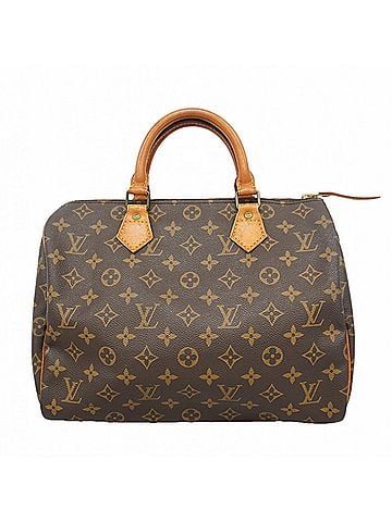 Louis Vuitton Louis Vuitton Monogram Speedy 30 Handbag M41108 Brown Women's (view 1)
