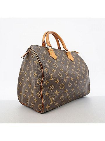 Louis Vuitton Louis Vuitton Monogram Speedy 30 Handbag M41108 Brown Women's (view 2)