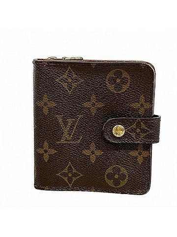 Louis Vuitton Louis Vuitton Monogram Compact Zip Wallet M61667 Brown Women's (view 1)