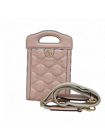 Gucci Gucci GG Matelassé Handbag 723776 Leather Pink 2-way Bag for Women (view 1)