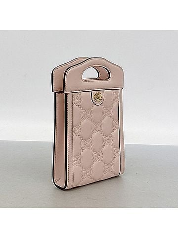 Gucci Gucci GG Matelassé Handbag 723776 Leather Pink 2-way Bag for Women (view 2)