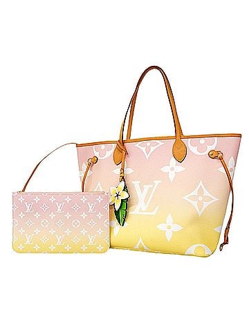 Louis Vuitton Louis Vuitton Monogram Giant Neverfull MM Tote Bag M45680 Rose Clair (Women's) (view 1)
