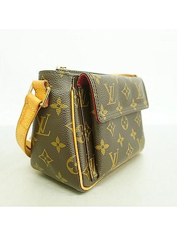 Louis Vuitton Louis Vuitton Monogram Vivacite PM Shoulder Bag M51165 Brown Women's (view 2)