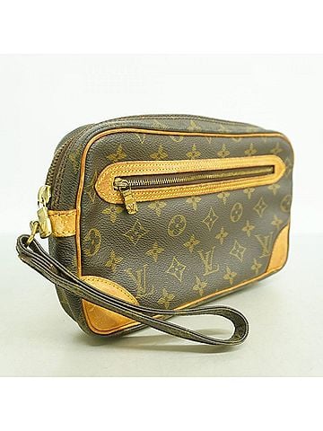 Louis Vuitton Louis Vuitton Monogram Marly Dragonne GM Clutch Bag M51825 Brown Men's (view 2)