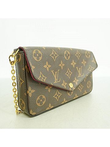 Louis Vuitton Louis Vuitton Monogram Pochette Felicie M81896 Fuchsia Women's Wallet/Shoulder Wallet (view 2)