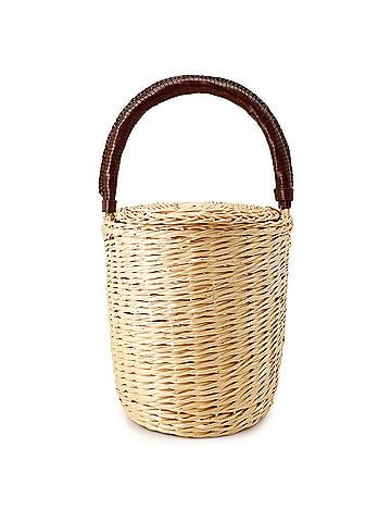 Céline Celine bucket bag, raffia, CELINE handbag, basket, (view 1)